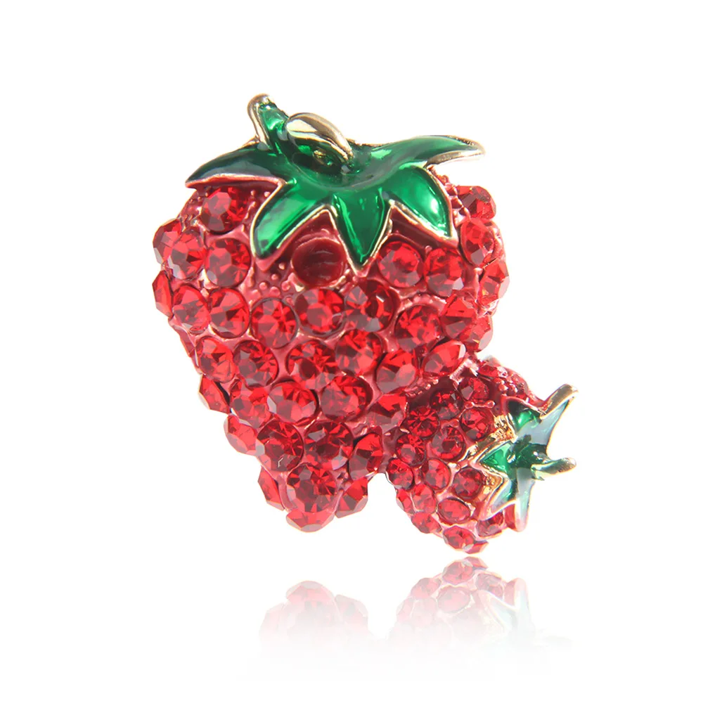 Delicate Lovely Strawberry Shape Brooches Rhinestone Alloy Metal Jewelry For Women Girls Scarf Buckle Party Dress Brooch Pins
Delicate Lovely Strawberry Shape Brooches Rhinestone Alloy Metal Jewelry For Women Girls Scarf Buckle Party Dress Brooch Pins