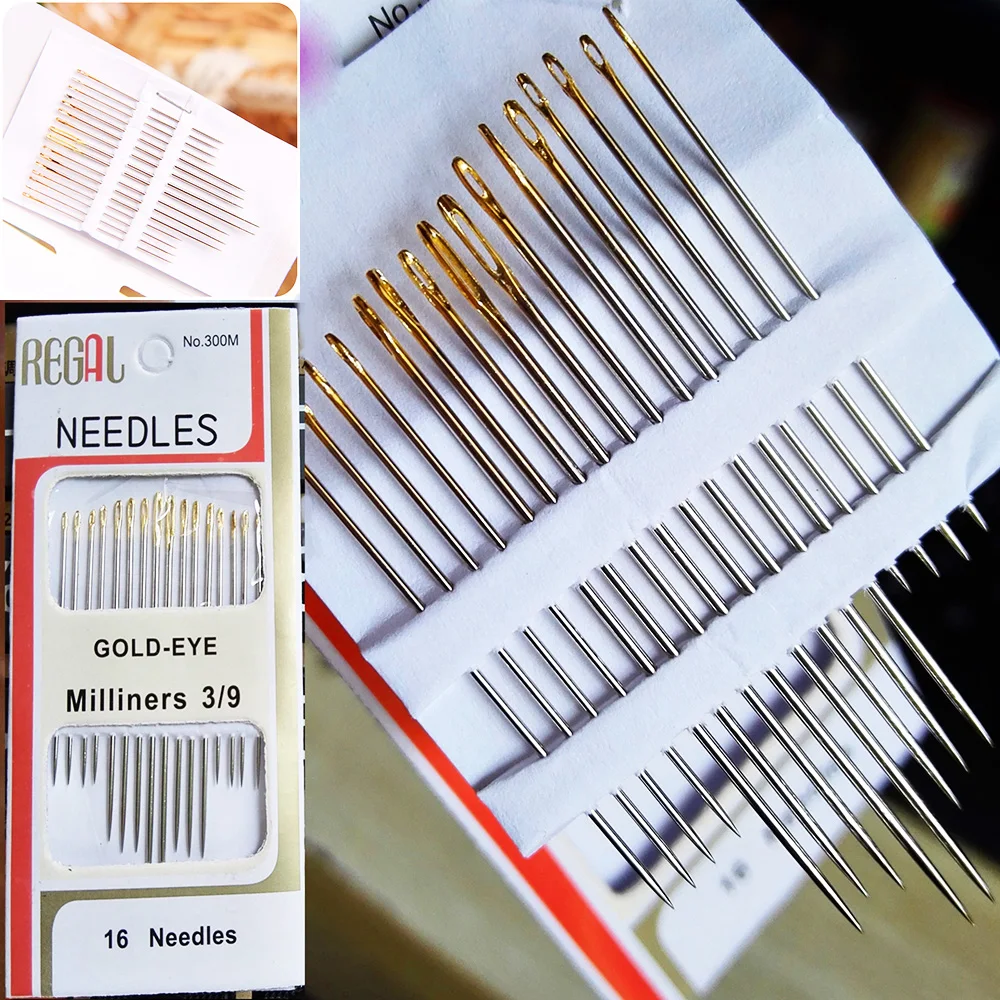 16PCS/Bag Tail Gold Plated Stainless Steel Hand Sewing Needles Paper Box Package Home DIY Sewing Combination
16PCS/Bag Tail Gold Plated Stainless Steel Hand Sewing Needles Paper Box Package Home DIY Sewing Combination