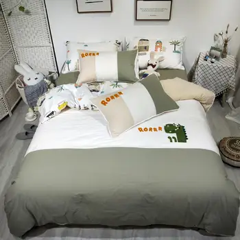 Color matching embroidery Bedding Set Washed cotton Bed Set gray Duvet Cover Set Bed Sheet Pillowcases Twin Queen size bed
Color matching embroidery Bedding Set Washed cotton Bed Set gray Duvet Cover Set Bed Sheet Pillowcases Twin Queen size bed