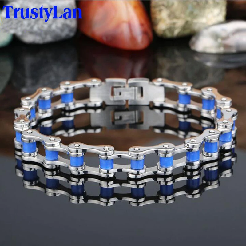 TrustyLan Punk Rock Biker Jewelry Stainless Steel Men's Bracelets Fashion Bicycle Chain Bracelet Best Friend Bracelets Bangles
TrustyLan Punk Rock Biker Jewelry Stainless Steel Men's Bracelets Fashion Bicycle Chain Bracelet Best Friend Bracelets Bangles
