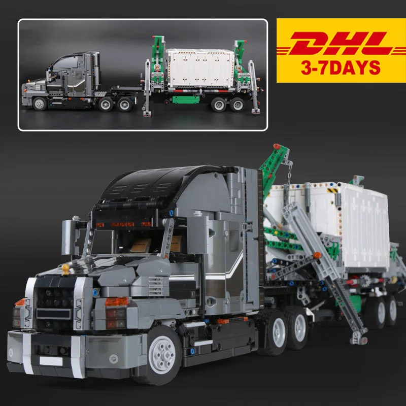 20076 2906PCS Technic Series The Mack Big Truck Sets Compatible With 42078 Building Blocks Bricks Educational Kids Toys
20076 2906PCS Technic Series The Mack Big Truck Sets Compatible With 42078 Building Blocks Bricks Educational Kids Toys
