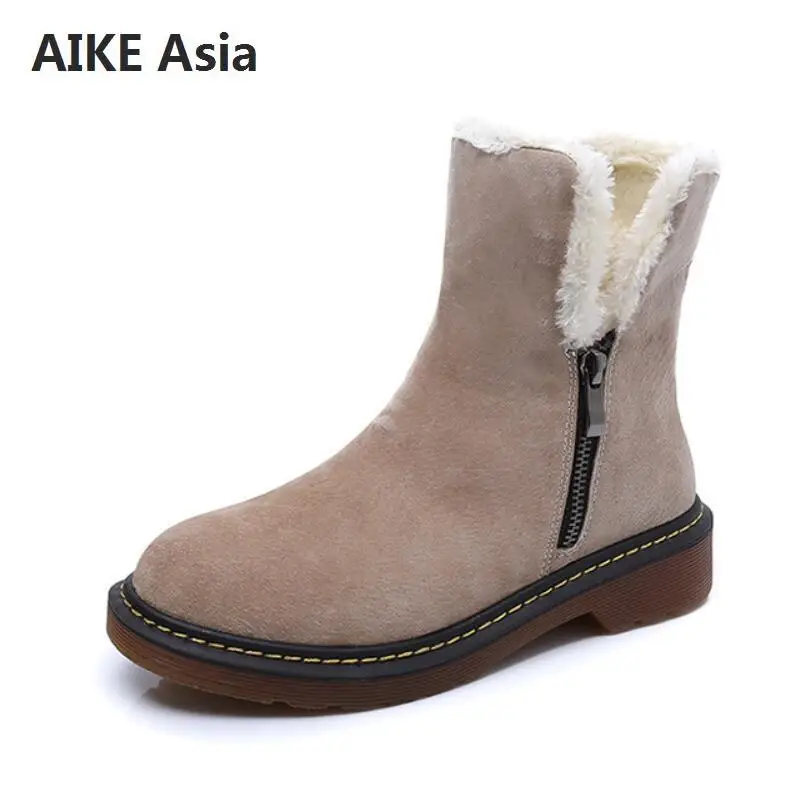 New 2018 famous brand plus cotton leather boots women's boots fashion tube snow boots thick winter Martin boots Botas mujer
New 2018 famous brand plus cotton leather boots women's boots fashion tube snow boots thick winter Martin boots Botas mujer