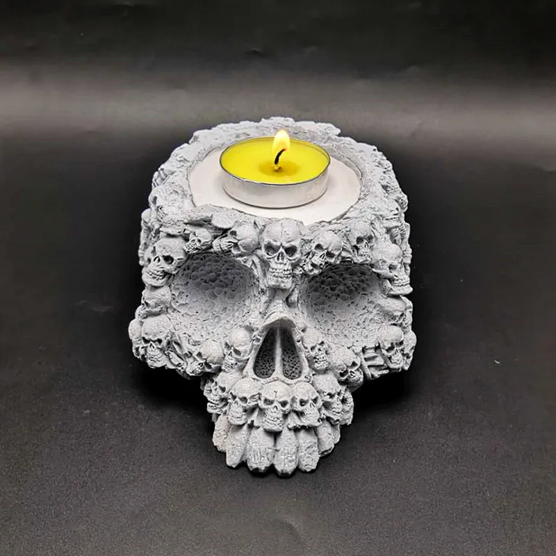 Halloween interior silicone mold skull candlestick diy concrete resin making tool 3d fondant cake mold
Halloween interior silicone mold skull candlestick diy concrete resin making tool 3d fondant cake mold