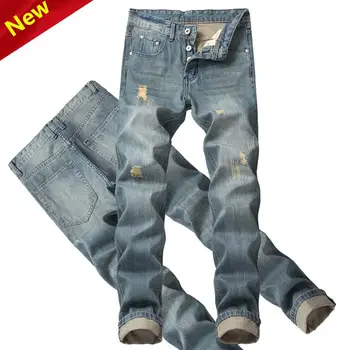 High quality 2019 New fashion mens long denim pants casual distressed hole mens Jeans men's straight jeans slim blue Trousers
High quality 2019 New fashion mens long denim pants casual distressed hole mens Jeans men's straight jeans slim blue Trousers