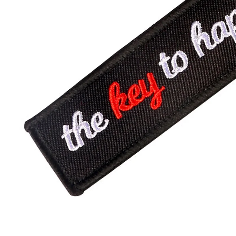 THE KEY TO HAPPINESS MOTOCYCLE KEYCHAIN