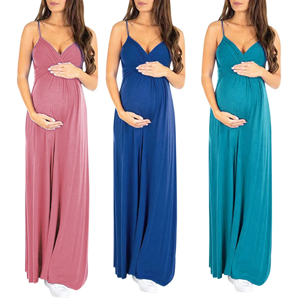 Women Pregnant maternity dresses Sexy Solid Sleeveless Strap Backless Long Dress photography props #F6/4
Women Pregnant maternity dresses Sexy Solid Sleeveless Strap Backless Long Dress photography props #F6/4