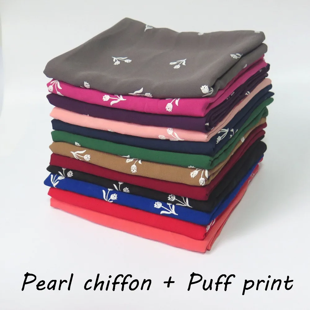 10pcs/lot Floral Puff Print Pearl Chiffon Hijab Scarf Shawl Muslim Head Wrap Headband Solid Plain Color
10pcs/lot Floral Puff Print Pearl Chiffon Hijab Scarf Shawl Muslim Head Wrap Headband Solid Plain Color