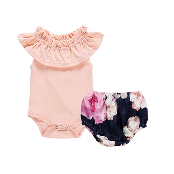 Summer Infant Baby Girl Clothes Bodysuits Outfits Set Cute Ruffles sleeveless Tops Flowers Shorts 2pcs Newborn Clothing
Summer Infant Baby Girl Clothes Bodysuits Outfits Set Cute Ruffles sleeveless Tops Flowers Shorts 2pcs Newborn Clothing