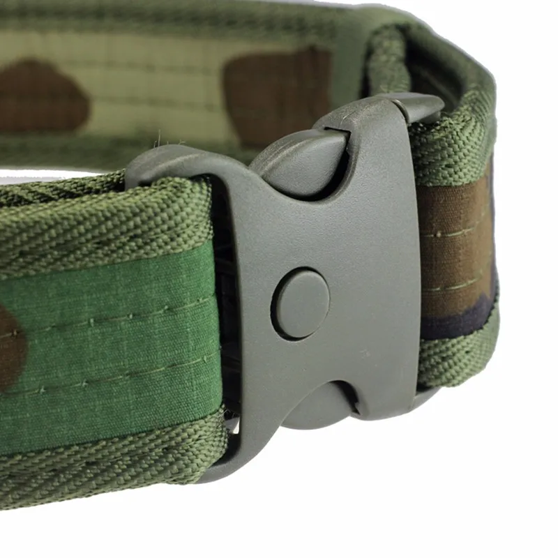 NEW Men Belts Luxury Woodland Camouflage Waistband Tactical Military Hunting Belts Accessories High Quality 10