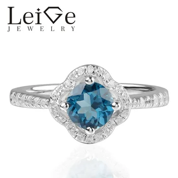 Leige Jewelry Nature London Blue Topaz Rings Round Shape Engagement Halo Ring For Woman Romantic Gifts 925 Sterling Silver
Leige Jewelry Nature London Blue Topaz Rings Round Shape Engagement Halo Ring For Woman Romantic Gifts 925 Sterling Silver