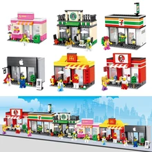 Mini Street Scene City Series Architecture Model Store Shop With Figures Apple Store McDonald Compatible with Lepin Hsanhe legoe
Mini Street Scene City Series Architecture Model Store Shop With Figures Apple Store McDonald Compatible with Lepin Hsanhe legoe