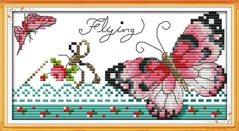 Butterfly (2) Printed on Canvas DMC Counted Chinese Cross Stitch Kits printed Cross-stitch set Embroidery Needlework
Butterfly (2) Printed on Canvas DMC Counted Chinese Cross Stitch Kits printed Cross-stitch set Embroidery Needlework