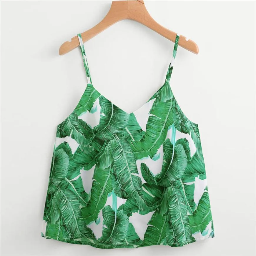 NEW Fashion Leaves Printed Camis Women Vest Shirt Summer Ladies Sleeveless Casual Crop Top Womens Boho Shirts Summer Tops #YL
NEW Fashion Leaves Printed Camis Women Vest Shirt Summer Ladies Sleeveless Casual Crop Top Womens Boho Shirts Summer Tops #YL