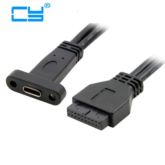 USB Type C Back Panel Expansion Bracket 20pin Motherboard Header To USB 3.1 Converter Adapter Cable
USB Type C Back Panel Expansion Bracket 20pin Motherboard Header To USB 3.1 Converter Adapter Cable