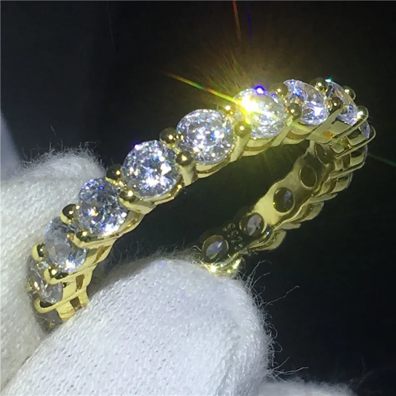 Фото Модное кольцо с бесконечным браслетом желтое золото серебро 925 пробы юбилейные