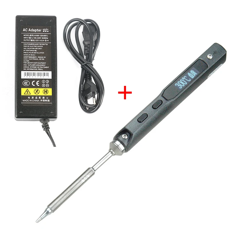 TS100 Portable MINI Programmable Digital LCD Display Electric Soldering Iron + BC2 Soldering Iron Tip + 12V 5A DC Power Adapter
TS100 Portable MINI Programmable Digital LCD Display Electric Soldering Iron + BC2 Soldering Iron Tip + 12V 5A DC Power Adapter