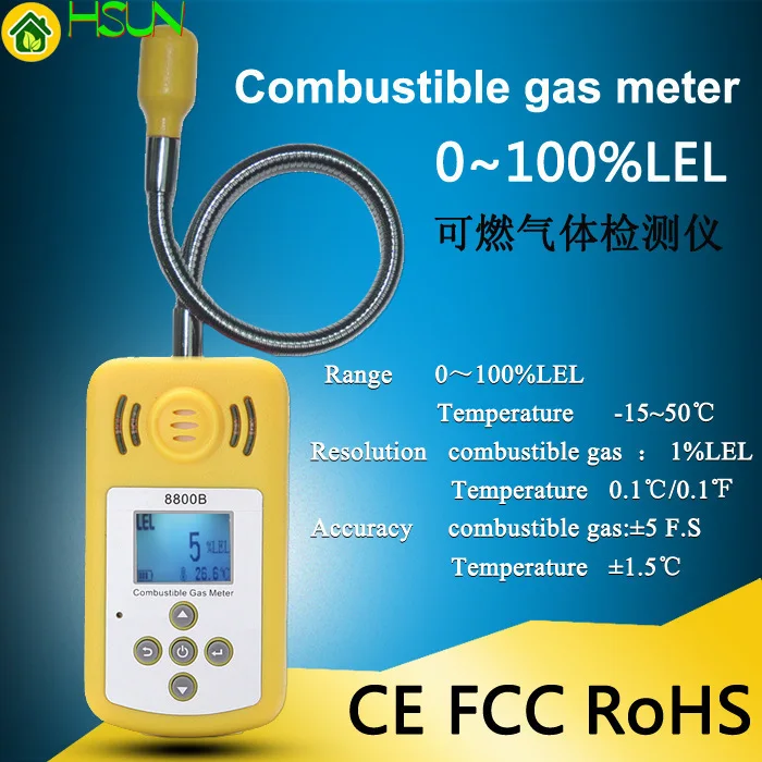 Newest Gas Detector Gas Alarm Combustible Gas Leak Detector Adjustable Sound Light Alarm Tester for Home Office Security
Newest Gas Detector Gas Alarm Combustible Gas Leak Detector Adjustable Sound Light Alarm Tester for Home Office Security