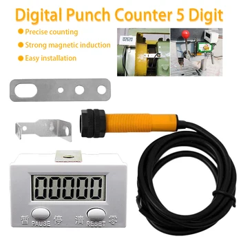Electronic Counter 5 Digit Electronic Meter proximity Industrial Magnetic Sensor Switch Digital Punch Counter
Electronic Counter 5 Digit Electronic Meter proximity Industrial Magnetic Sensor Switch Digital Punch Counter