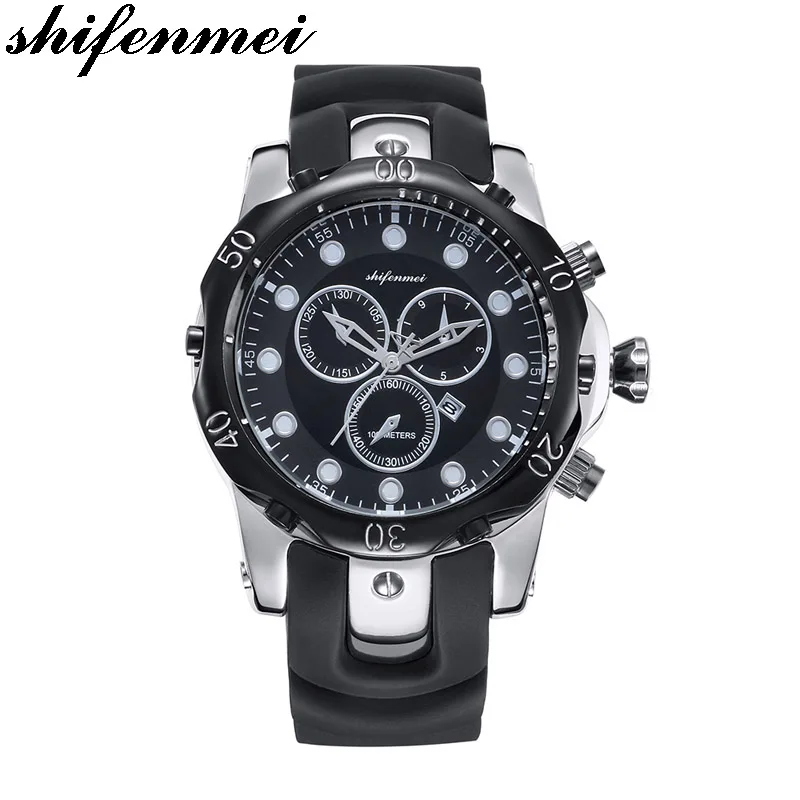 SFMEI S1073 Gold Men Luxury Quartz Watch 3ATM Water Resistant Wrist Original Brand Watches for Big Wrists | Наручные часы