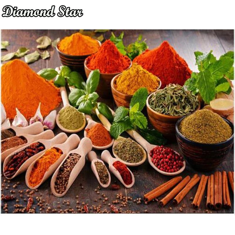 Full Square drill Diamond 5D DIY Diamond Painting Kitchen spices Embrodery Cross Stitch Rhinestone Mosaic Painting Decor
Full Square drill Diamond 5D DIY Diamond Painting Kitchen spices Embrodery Cross Stitch Rhinestone Mosaic Painting Decor
