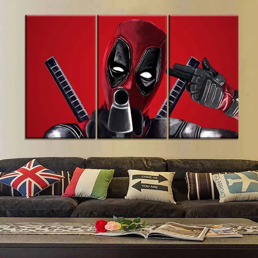 Framework Or Frameless Canvas Poster 3 Piece Deadpool Comics Picture Modern HD Print Type Unique Gift For Living Room Wall Decor
Framework Or Frameless Canvas Poster 3 Piece Deadpool Comics Picture Modern HD Print Type Unique Gift For Living Room Wall Decor