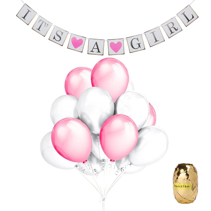 2019 Baby Shower Party Decorations "Its a girl" Confetti balloon set for Gender Reveal
2019 Baby Shower Party Decorations "Its a girl" Confetti balloon set for Gender Reveal