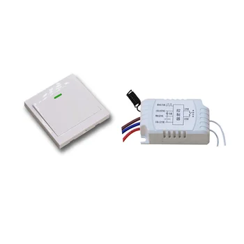 New AC220V 1CH Wireless Remote Control Switch System Receiver + Wall Panel Remote Transmitter Remote Smart Home Switch 315/433
New AC220V 1CH Wireless Remote Control Switch System Receiver + Wall Panel Remote Transmitter Remote Smart Home Switch 315/433