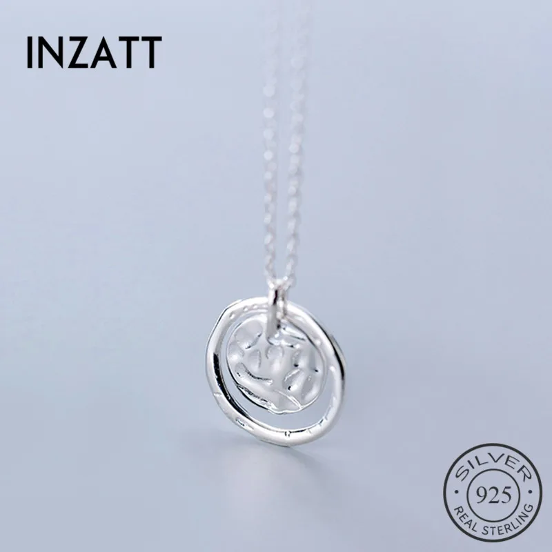 INZATT Real 925 Sterling Silver Minimalist Round Necklace For Fashion Women Party Hophip Fine Jewelry 2019 Accessories Gift
INZATT Real 925 Sterling Silver Minimalist Round Necklace For Fashion Women Party Hophip Fine Jewelry 2019 Accessories Gift