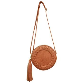 New Fashion women bag tassel Round weave Crossbody Bag Messenger Bag Ladies Cute roll Shoulder Bag (Brown)
New Fashion women bag tassel Round weave Crossbody Bag Messenger Bag Ladies Cute roll Shoulder Bag (Brown)