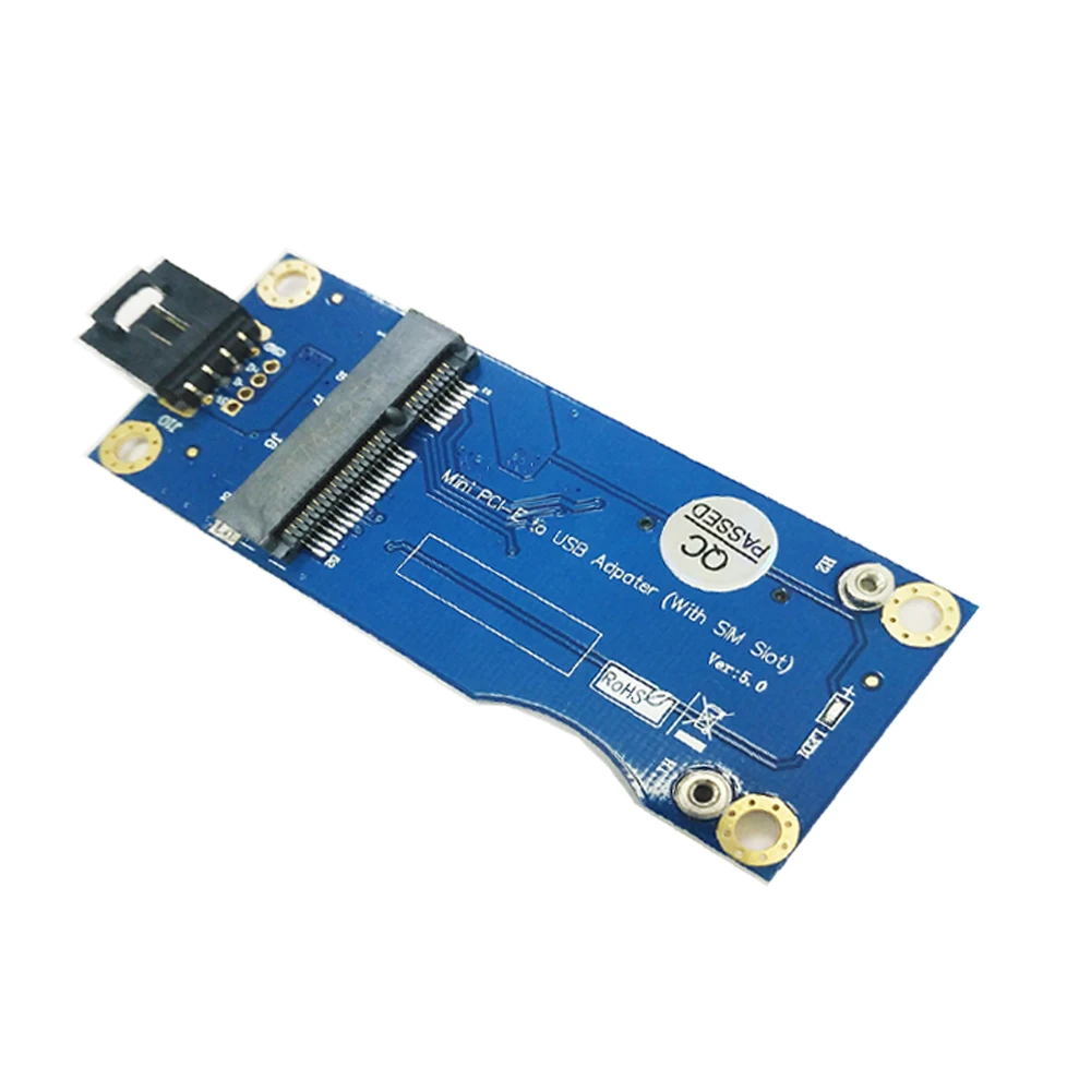 Wireless Mini PCI-E PCI Express to USB Riser SIM Card Slot WWAN LTE Module Adapter Converter Card 9Pin USB Cable PC Components
Wireless Mini PCI-E PCI Express to USB Riser SIM Card Slot WWAN LTE Module Adapter Converter Card 9Pin USB Cable PC Components