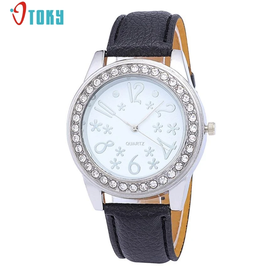 New Elegant Women Watches Fashion PU Leather Band Analog Quartz Round Wrist Watch Creative Mar17
New Elegant Women Watches Fashion PU Leather Band Analog Quartz Round Wrist Watch Creative Mar17