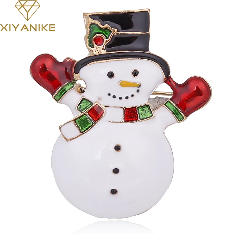 XIYANIKE New Enamel Snowman Brooches Christmas Brooch Pin Fashion Cute Winter Coat Accessories Women Kids Good Gift JBSW12
XIYANIKE New Enamel Snowman Brooches Christmas Brooch Pin Fashion Cute Winter Coat Accessories Women Kids Good Gift JBSW12