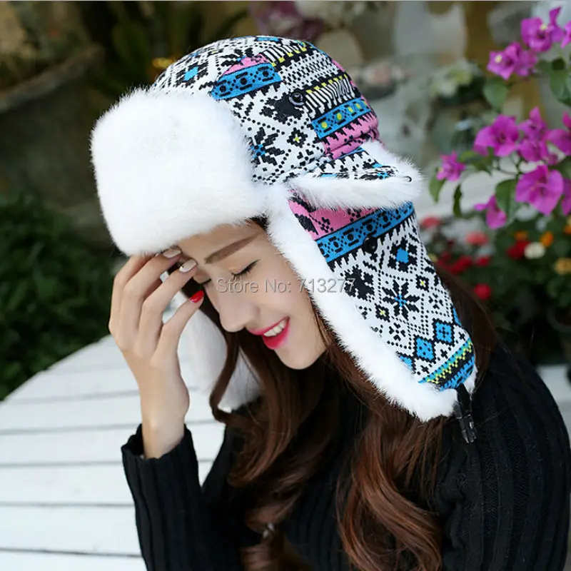 Fashion Classic Women Snowflake Winter Earflap Hat Hot Sale Trapper Hat for Ladies Warm Fur Trooper Hat High Quality Bomber Hat
Fashion Classic Women Snowflake Winter Earflap Hat Hot Sale Trapper Hat for Ladies Warm Fur Trooper Hat High Quality Bomber Hat