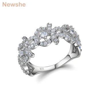 Newshe Flower Shape 925 Sterling Silver Wedding Engagement Ring For Women AAA Zirconia Jewelry Gift JR5608
Newshe Flower Shape 925 Sterling Silver Wedding Engagement Ring For Women AAA Zirconia Jewelry Gift JR5608