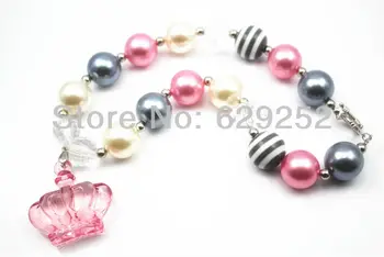 10pcs lot Chunky , Children's , Princess, Pink & White, Crown, Pearl, Child Girls Necklace Jewelry CB182
10pcs lot Chunky , Children's , Princess, Pink & White, Crown, Pearl, Child Girls Necklace Jewelry CB182