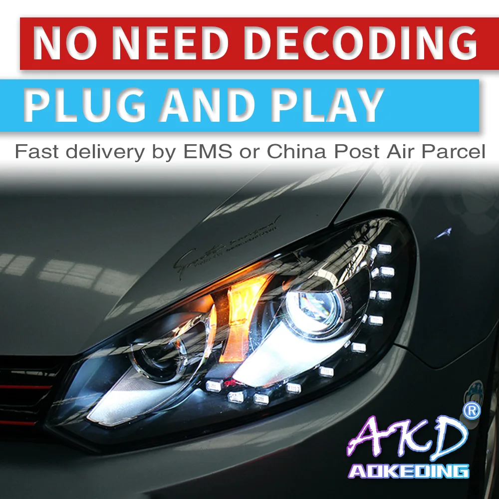 AKD tuning cars Headlight For VW Golk6 Golf 6 MK6 Headlights LED DRL Running lights Bi-Xenon Beam Fog lights angel eyes Auto
AKD tuning cars Headlight For VW Golk6 Golf 6 MK6 Headlights LED DRL Running lights Bi-Xenon Beam Fog lights angel eyes Auto