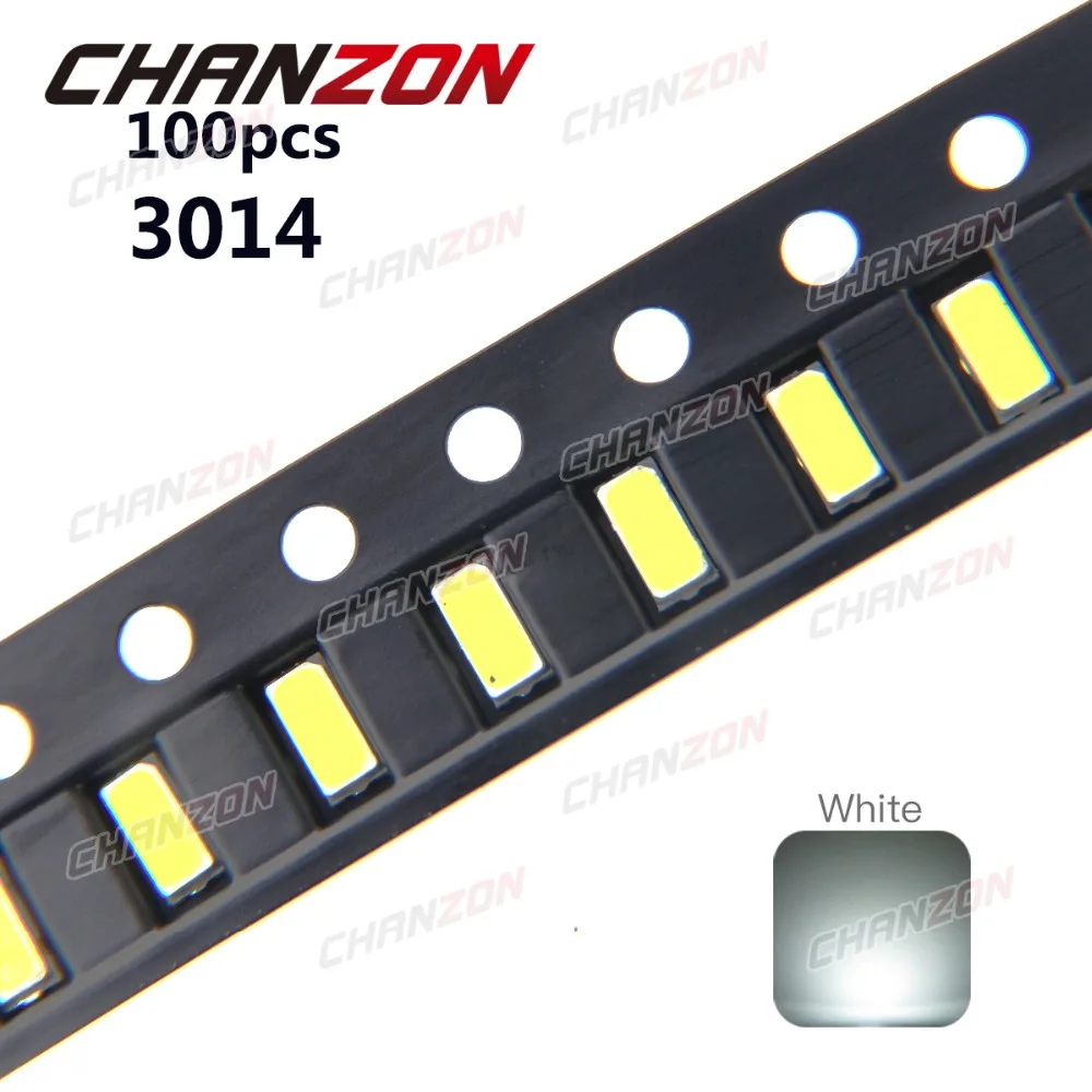 100pcs 3014 SMD LED Chip White Ultra Bright 0.1W 11-13LM 30mA 3V Surface Mount Chip Light Emitting Diode Lamp SMD3014 LED Bead
100pcs 3014 SMD LED Chip White Ultra Bright 0.1W 11-13LM 30mA 3V Surface Mount Chip Light Emitting Diode Lamp SMD3014 LED Bead
