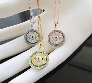 3 colors 925 sterling silver blue Turkish Evi eye micro pave stone cubic zirconia fashion nice New 2016 silver necklace
3 colors 925 sterling silver blue Turkish Evi eye micro pave stone cubic zirconia fashion nice New 2016 silver necklace