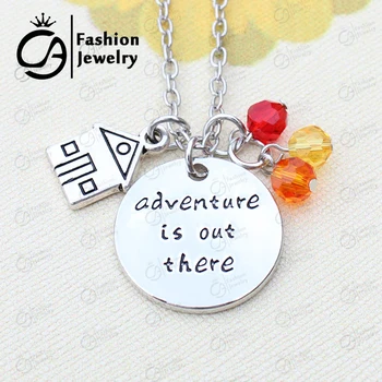Up Movies House Balloons Beadwork Flying dreams Adventure is out there Charms Necklace Christmas Gift Jewelry 10Pcs/Lot #LN1228
Up Movies House Balloons Beadwork Flying dreams Adventure is out there Charms Necklace Christmas Gift Jewelry 10Pcs/Lot #LN1228