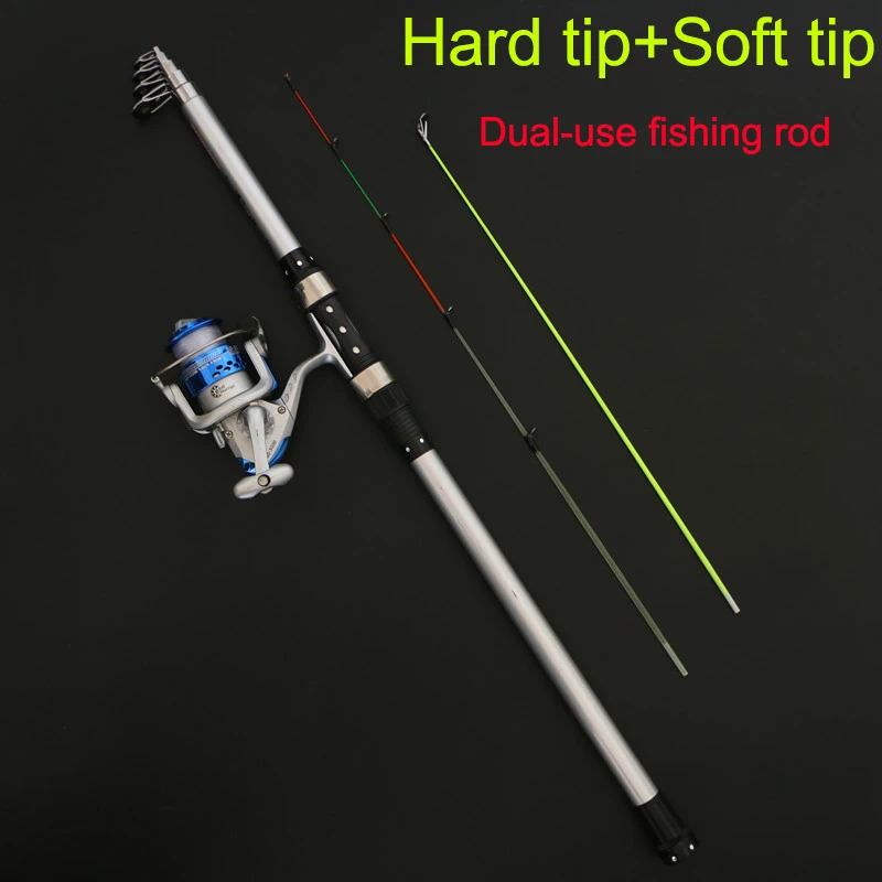 2 Tip Fishing Rod Hard+ Soft Tip Dual-Use Spinning Rod Rock Fishing Casting Rod Pod Carp Fishing
2 Tip Fishing Rod Hard+ Soft Tip Dual-Use Spinning Rod Rock Fishing Casting Rod Pod Carp Fishing