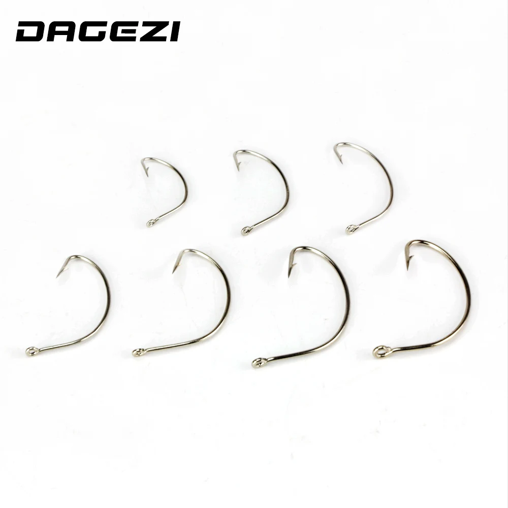 DAGEZI New 100pcs/lot black High quality Steel Fishing Hooks 7 Sizes super big black barbed bass hook
DAGEZI New 100pcs/lot black High quality Steel Fishing Hooks 7 Sizes super big black barbed bass hook