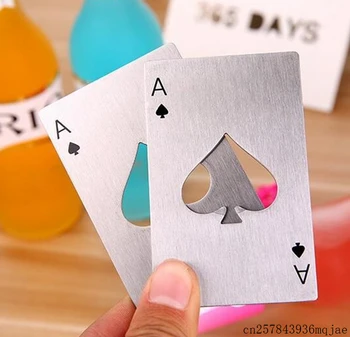 100pcs Stylish Poker Bottle Openers Playing Card Ace of Spades Soda Beer Bottle Cap Opener Bar Tools
100pcs Stylish Poker Bottle Openers Playing Card Ace of Spades Soda Beer Bottle Cap Opener Bar Tools