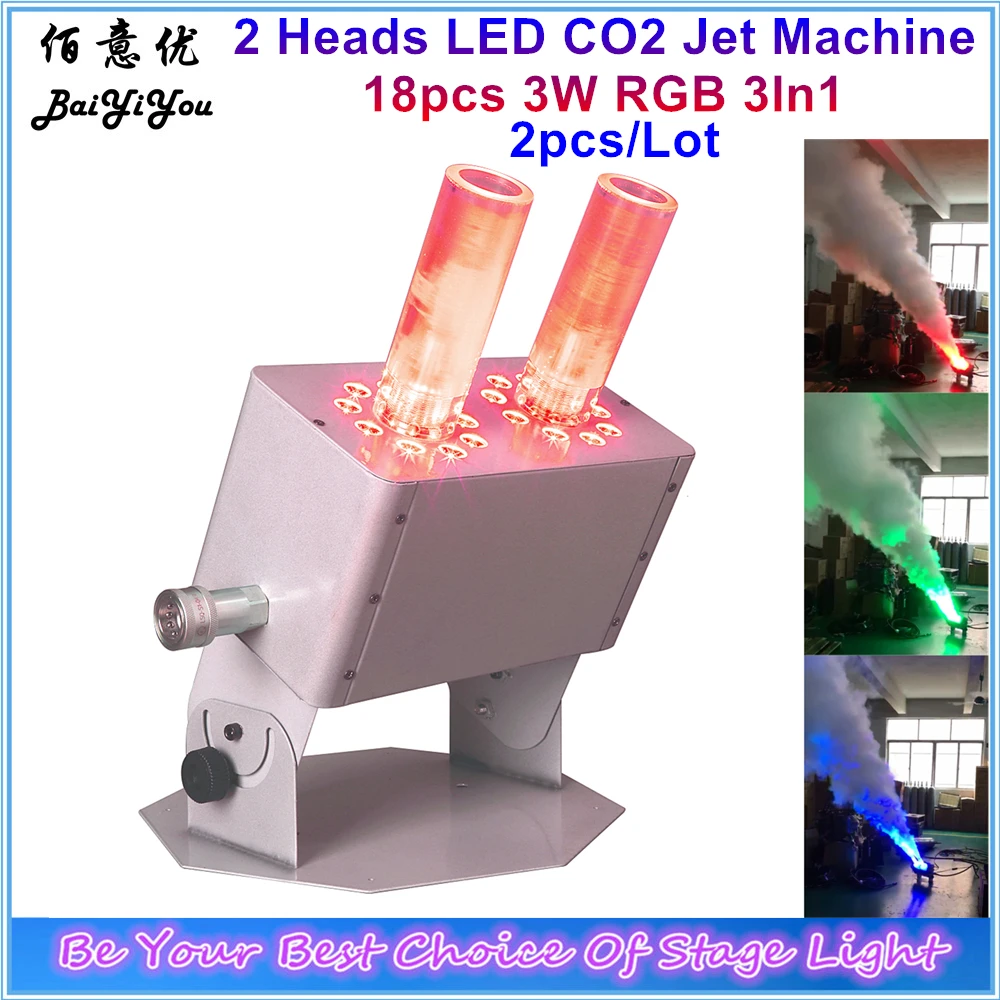 New Strong Disco Club 18pcs x 3W RGB 3In1 LED CO2 Jet Machine White Case Transparent Tube 2 Heads Co2 Jet Stage Special Effect
New Strong Disco Club 18pcs x 3W RGB 3In1 LED CO2 Jet Machine White Case Transparent Tube 2 Heads Co2 Jet Stage Special Effect