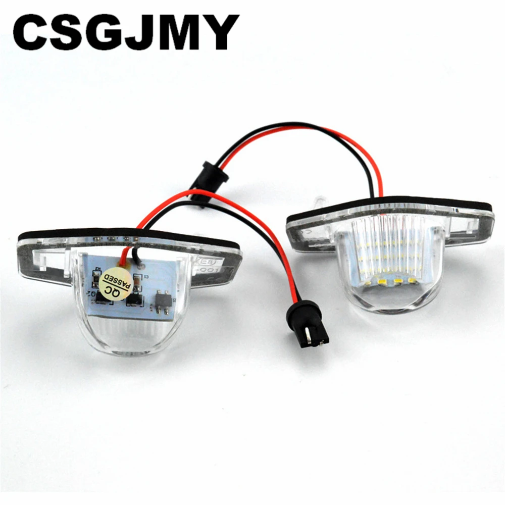 2 PCS LED Number License Plate Lights Lamps For Honda Crv Fit Jazz Hrv Frv cr-v Odyssey Stream Insight FR-V White Error Free | Автомобили