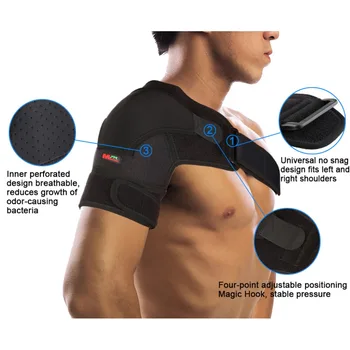 

Mumian G02 4 Direction Adjustable Sports Single Shoulder Brace Support Band Pad