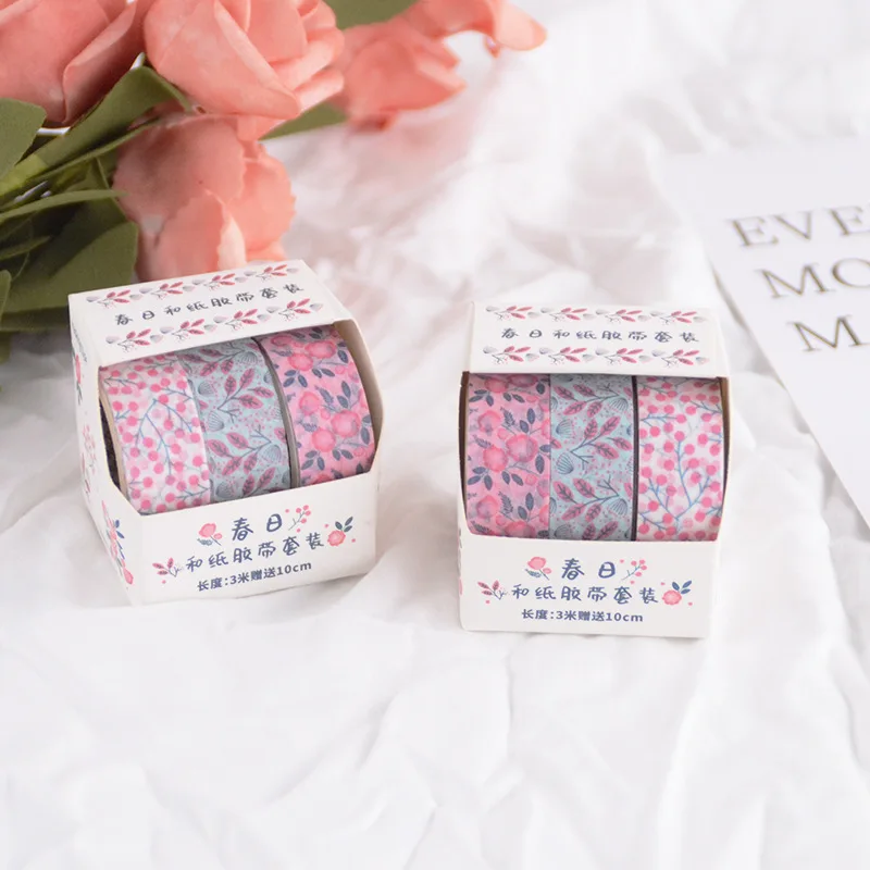 3 pcs/pack Spring Day Bullet Journal Washi Tape Set Adhesive Tape DIY Scrapbooking Sticker Label Masking
3 pcs/pack Spring Day Bullet Journal Washi Tape Set Adhesive Tape DIY Scrapbooking Sticker Label Masking