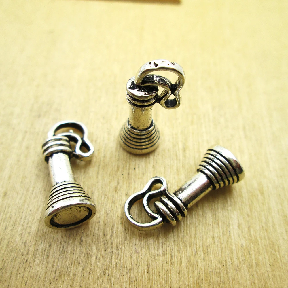 12pcs-- 20*10MM 3D Torch Flashlight Charms Pendant Jewelry Findings DIY necklace/ bracelets charms antique silver tone
12pcs-- 20*10MM 3D Torch Flashlight Charms Pendant Jewelry Findings DIY necklace/ bracelets charms antique silver tone