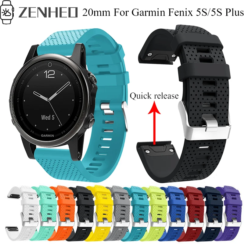 20mm Silicone watch strap for Garmin Fenix 5S Quick Release Wristband for Garmin Fenix 5S Plus Smart Watch Bracelet
20mm Silicone watch strap for Garmin Fenix 5S Quick Release Wristband for Garmin Fenix 5S Plus Smart Watch Bracelet