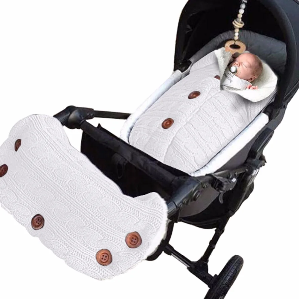 New Thick Baby Swaddle Wrap Knit Envelope Newborn Sleeping Bag Baby Warm Swaddling Blanket Stroller With Hand Warmer Glove Cover
New Thick Baby Swaddle Wrap Knit Envelope Newborn Sleeping Bag Baby Warm Swaddling Blanket Stroller With Hand Warmer Glove Cover