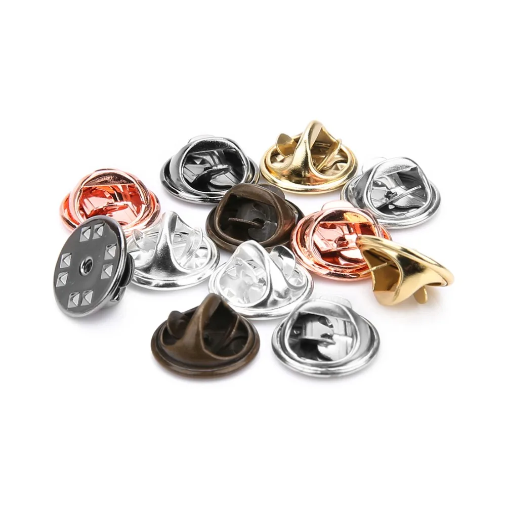 Sauvoo 100pcs/lot Gold Tie Tack Pin Brooch Set 11.5 mm Round Lapel Pin Butterfly Clasp Back Findings for DIY Jewelry Making
Sauvoo 100pcs/lot Gold Tie Tack Pin Brooch Set 11.5 mm Round Lapel Pin Butterfly Clasp Back Findings for DIY Jewelry Making